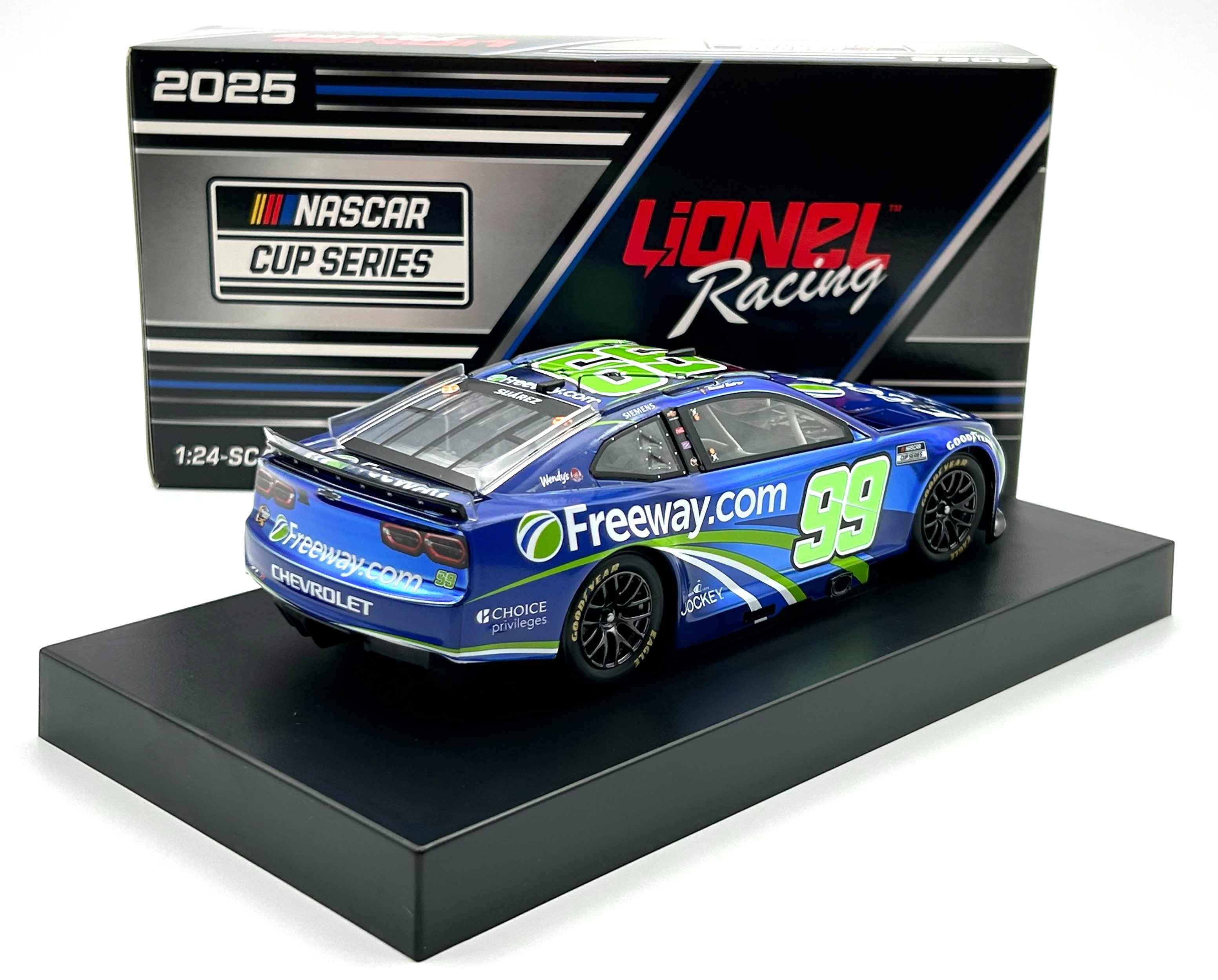 Daniel Suarez 2025 Freeway Insurance Blue 1:24 Color Chrome Nascar