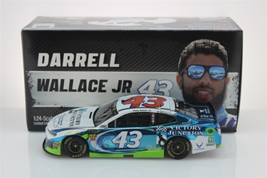 Darrell "Bubba" Wallace Jr. 2019 Victory Junction 1:24 Color Chrome NASCAR Diecast Darrell "Bubba" Wallace Nascar Diecast,2018 Nascar Diecast,1:24 Scale Diecast,pre order diecast, Wallace Auto Club, Fontana,  Color Chrome