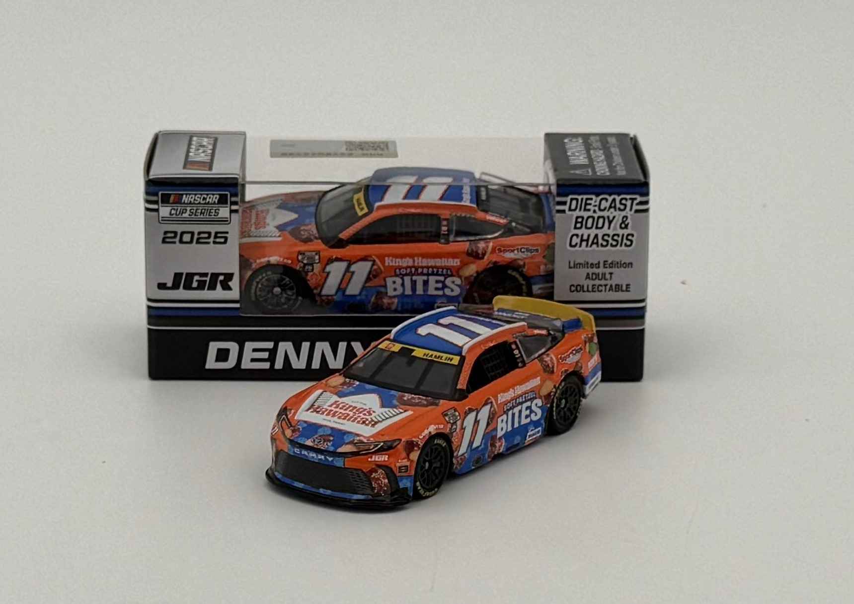 Denny Hamlin 2025 King's Hawaiian Soft Pretzel Bites 1:64 Nascar