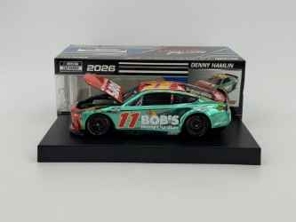 Denny Hamlin 2026 Bobs Discount Furniture 1:24 Color Chrome Nascar Diecast Denny Hamlin, Nascar Diecast, 2026 Nascar Diecast, 1:24 Scale Diecast