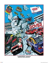 Dover Motor Speedway 2009 "Monster Mash!" Sam Bass Poster 27.5" X 21.5" Sam Bas Poster