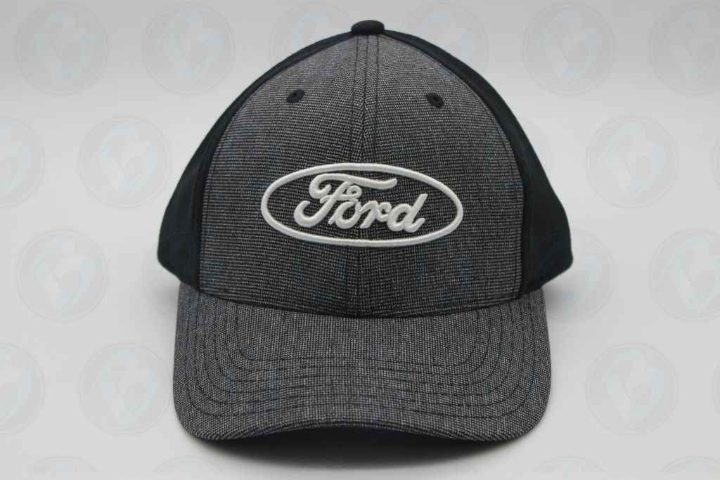 Retro Vintage Style F150 Mustang Hat Cap Licensed Ford Oval Grey Mesh Black 70s Accessories | Retro Vintage Style F15 Mustang Hat Cap  main image 3