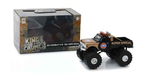 Gulf Oil Super Special 1:43 1971 Chevy K-10 Kings of Crunch Monster Truck Gulf Oil Super Special, Monster Truck, 1:24 Scale, Kings of Crunch