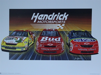 Hendrick Motorsports 1995 "The Driving Force!" Original Sam Bass Print 22.5" X 30.5" Hendrick Motorsports 1995 "The Driving Force!" Original Sam Bass Print 22.5" X 30.5"