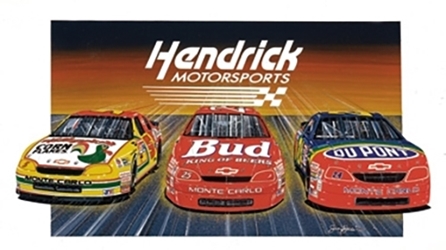 Hendrick Motorsports 1995 "The Driving Force!" Sam Bass Poster 30.5" X 22.5" Sam Bas Poster