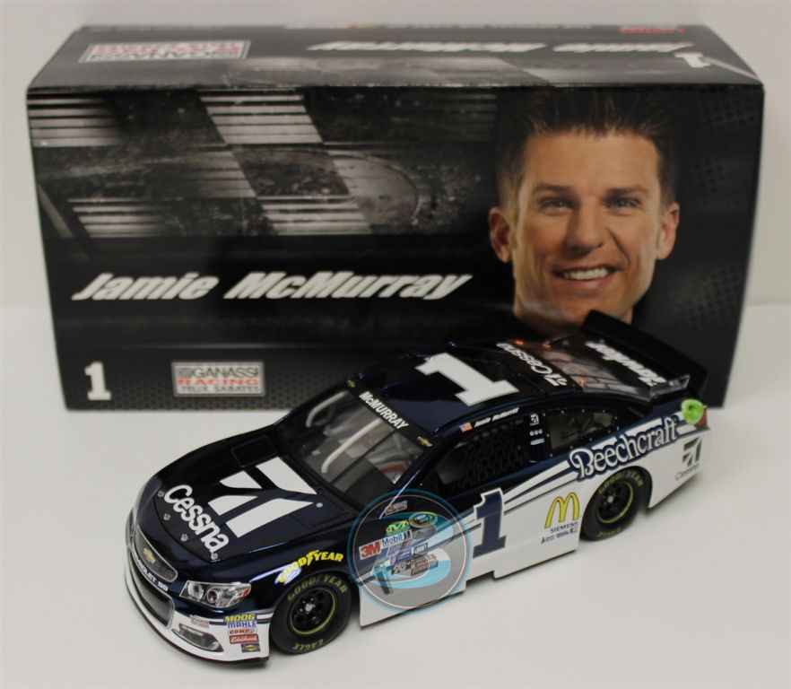 Jamie McMurray 2016 Cessna 1:24 Color Chrome Nascar Diecast