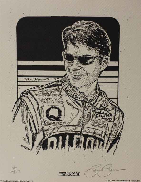 他の方発送×Michel loeb lithograph 90限定 Jeff Gordon 