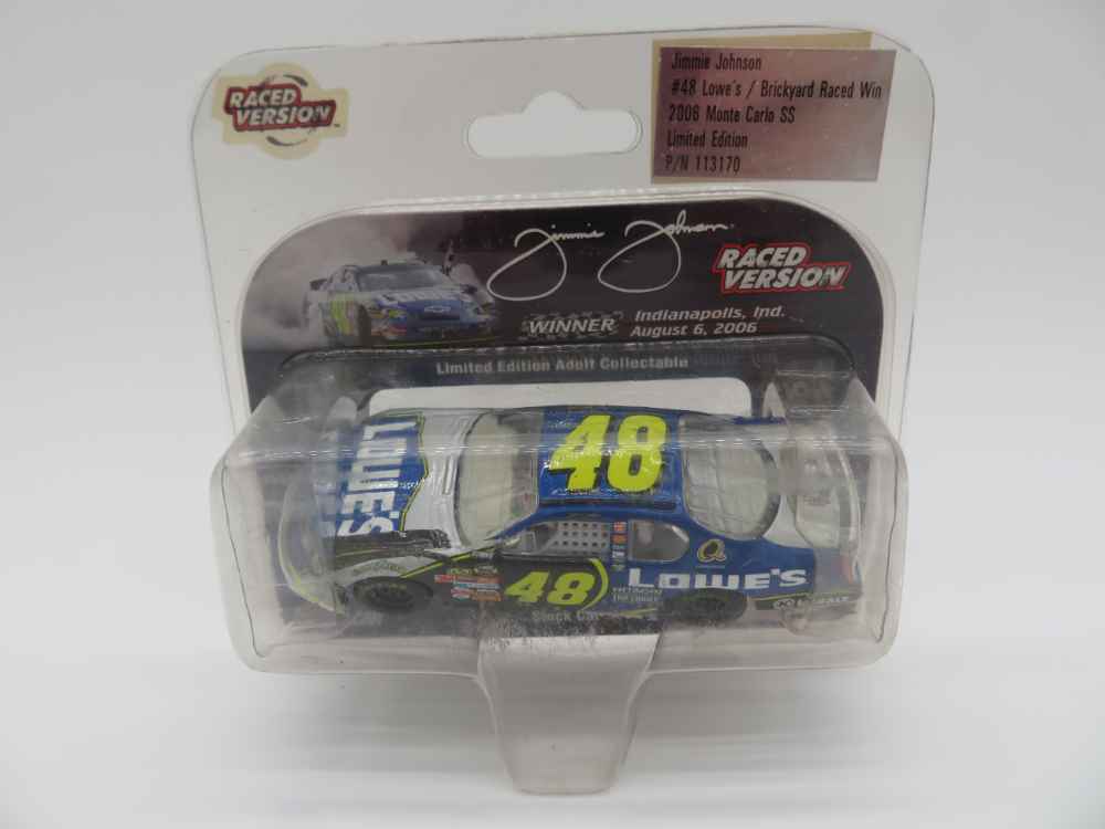 Jimmie Johnson 2006 Lowes Brickyard 400 Raced Win 1:64 Nascar Diecast