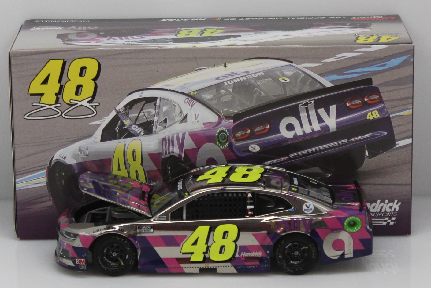 Jimmie Johnson 2020 Ally #ONEFINALTIME Raced Version 124 Color Chrome Nascar Diecast