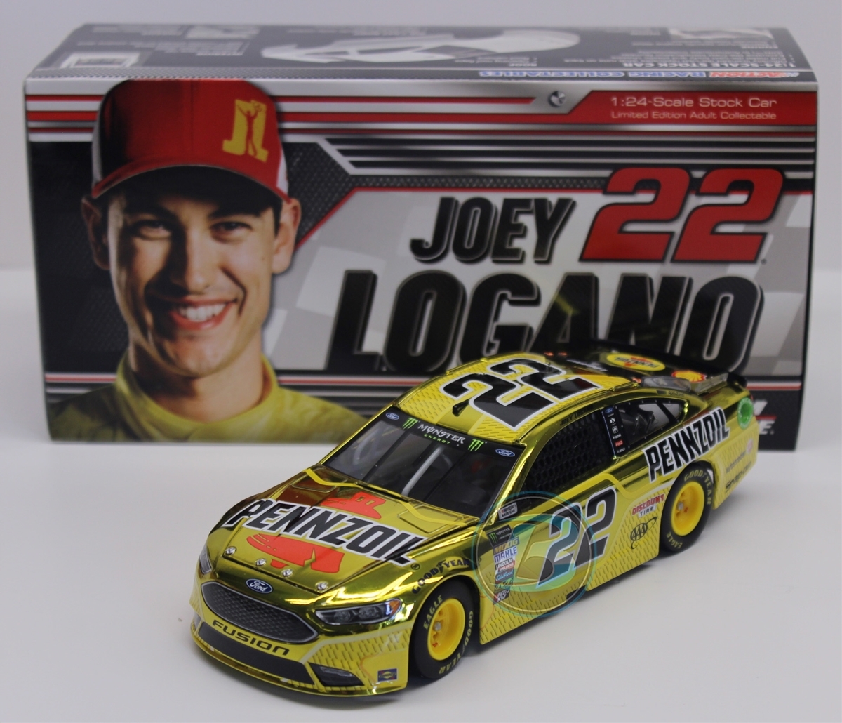 JOEY LOGANO 2018 PENNZOIL 1/24  SCALE ACTION NASCAR DIECAST COLLECTOR SERIES 