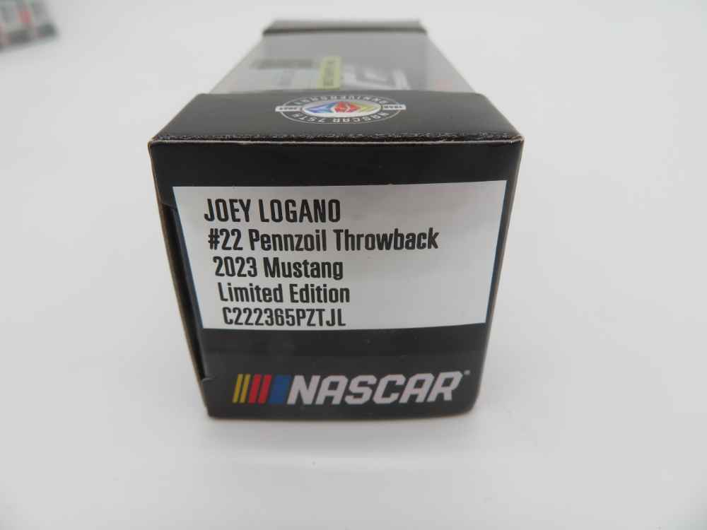 Joey Logano Signed LE NASCAR #22 Shell-Penzoil Darlington Win 2022 Mustang 124 Diecast Car Pa Joey Logano Signed LE NASCAR #22 Shell-Penzoil Darlington Win 2022 Mustang 124 Diecast Car Pa