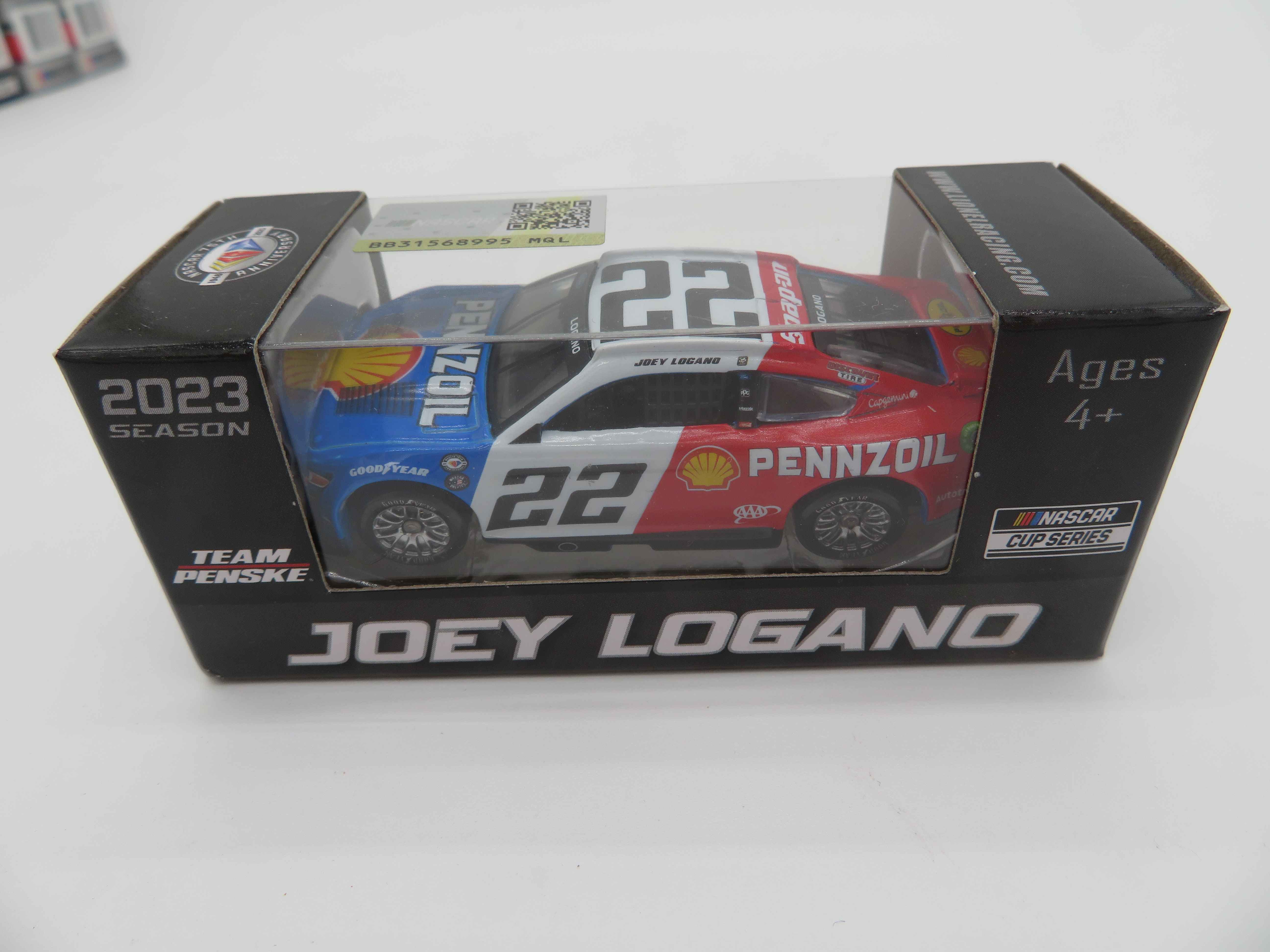Joey Logano 2023 #22 Shell-Pennzoil Darlington Throwback 1:64
