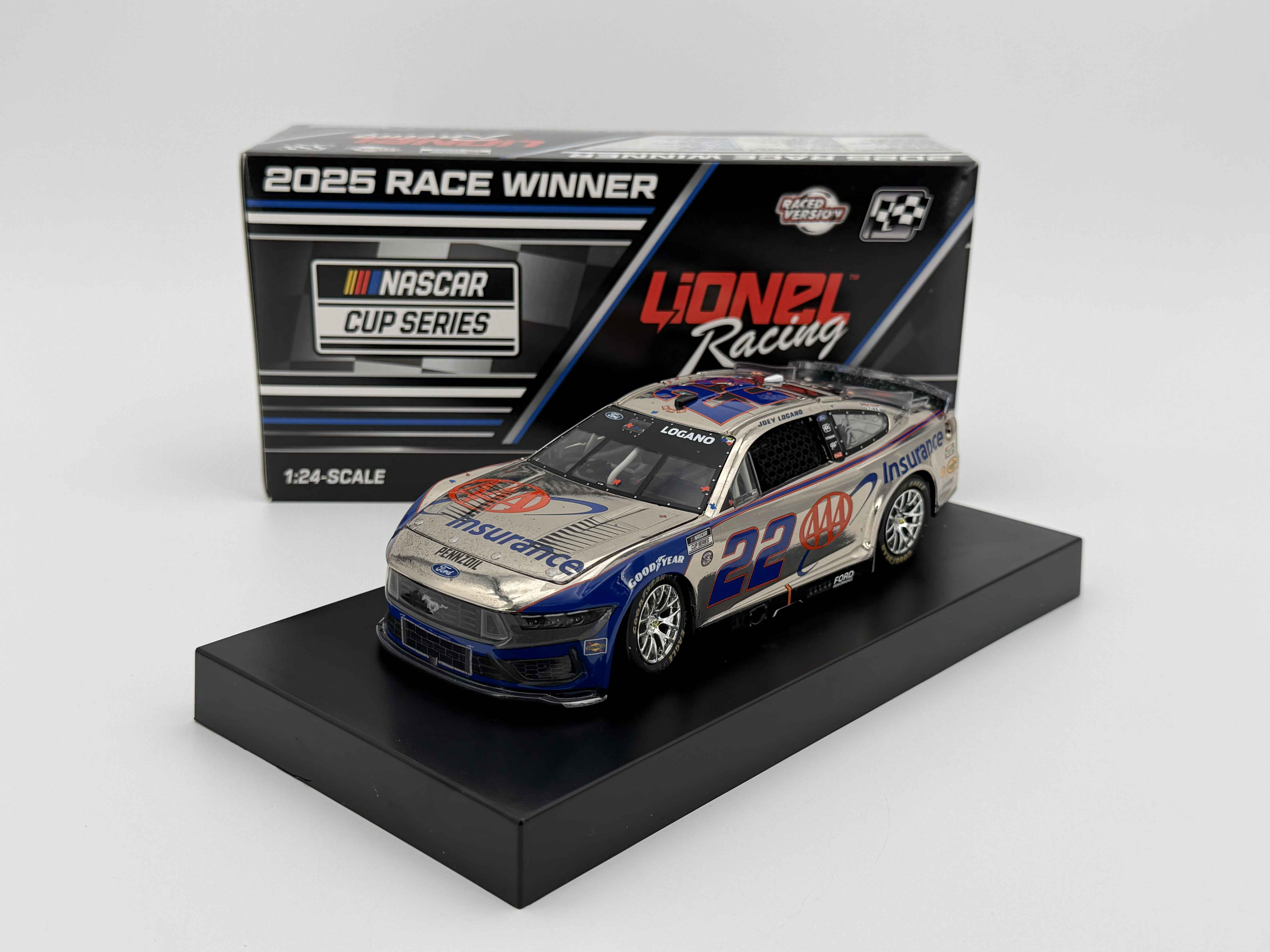 Joey Logano 2025 AAA Insurance Texas 5/4/25 Race Win 1:24 Color