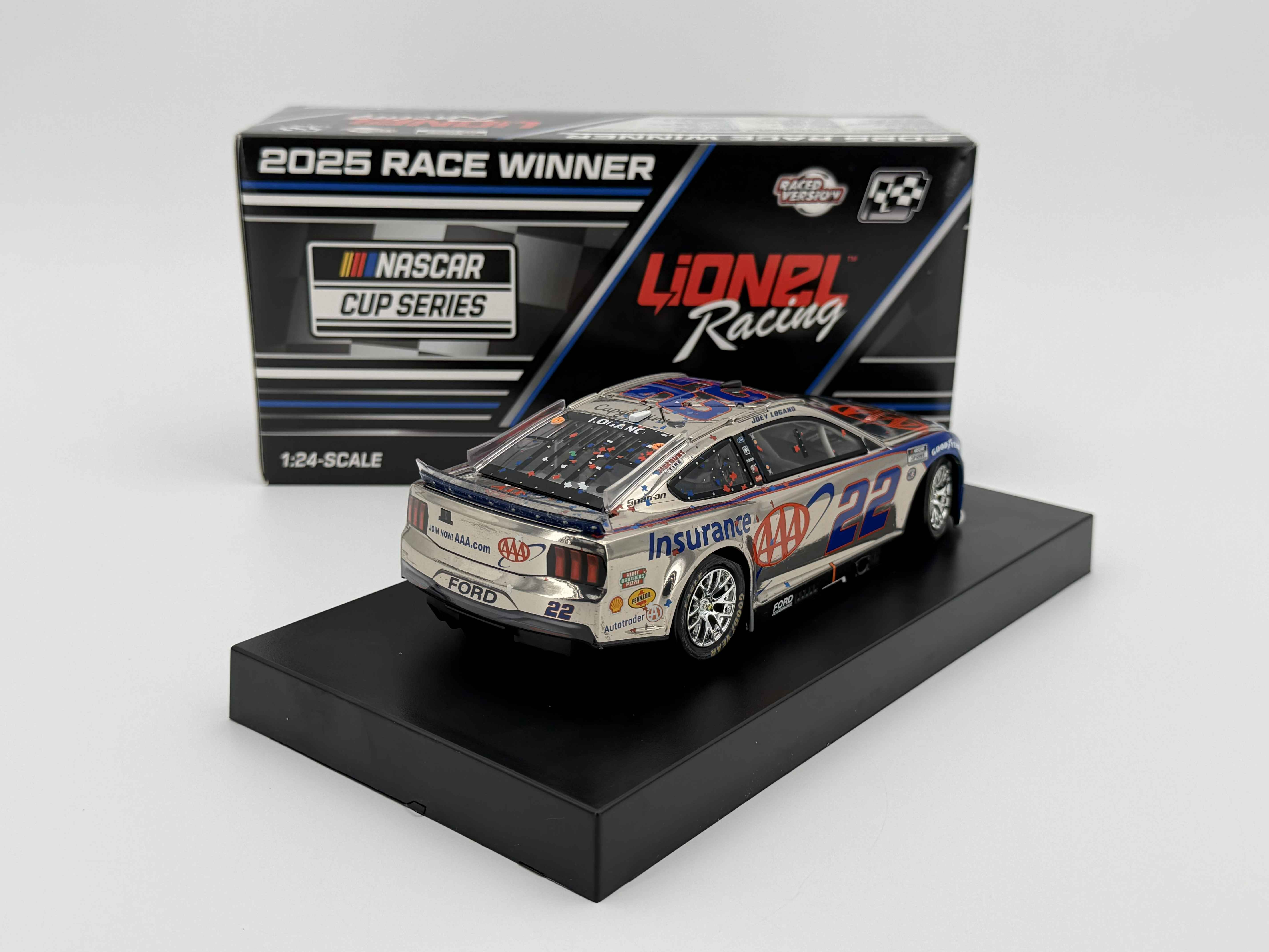 Joey Logano 2025 AAA Insurance Texas 5/4/25 Race Win 1:24 Color