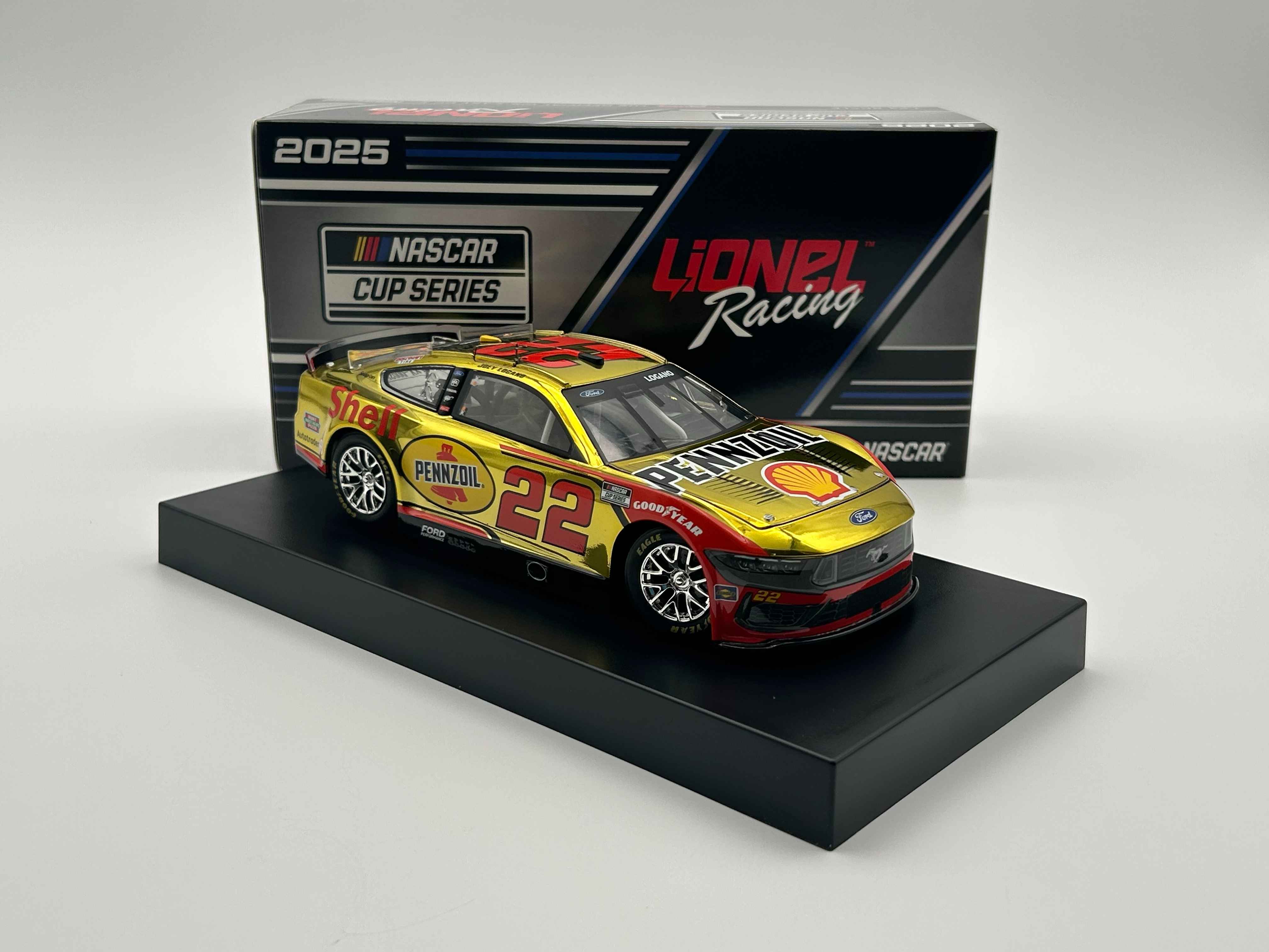 Joey Logano 2025 Shell-Pennzoil 1:24 Color Chrome Nascar Diecast