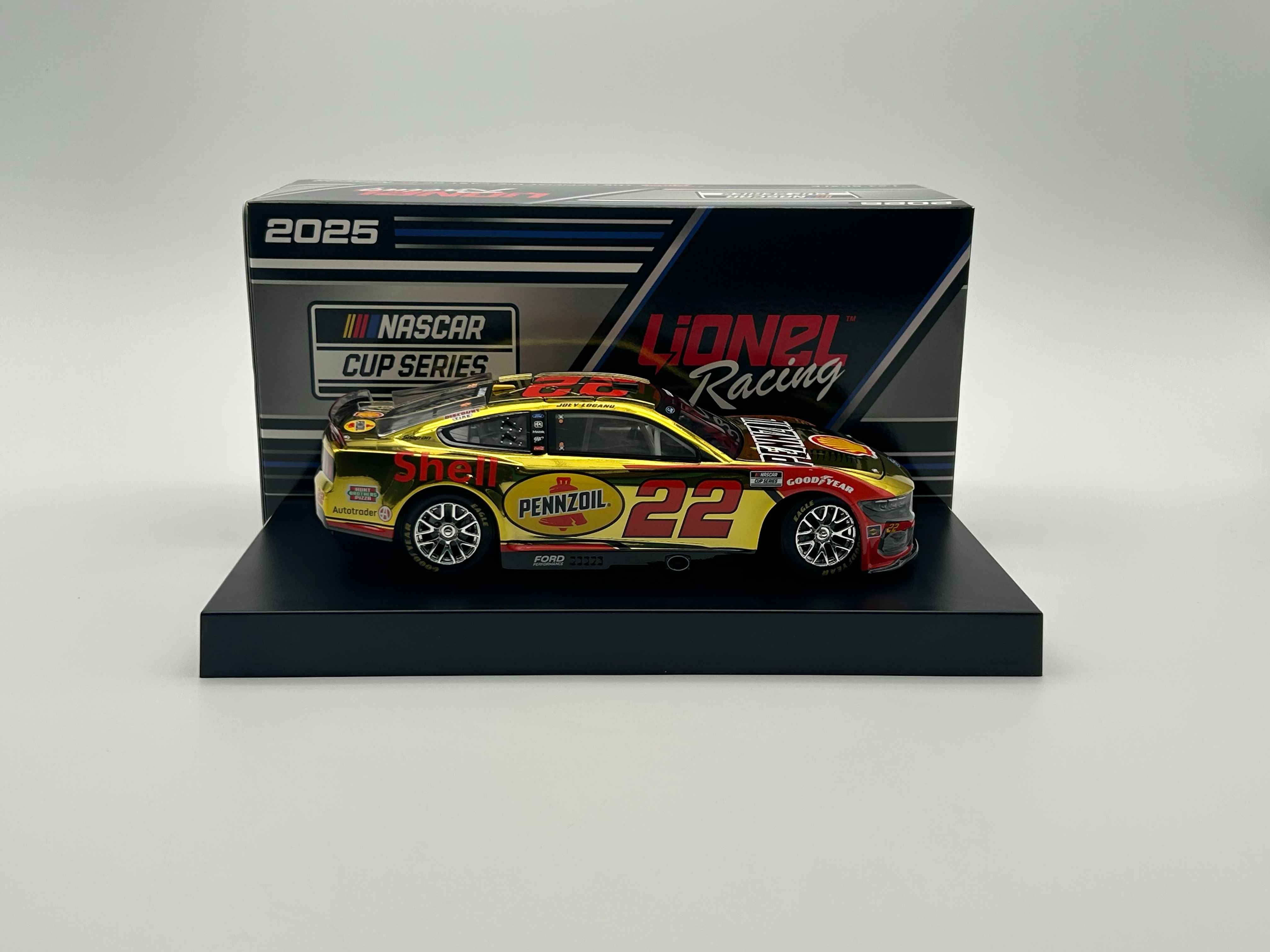 Joey Logano 2025 Shell-Pennzoil 1:24 Color Chrome Nascar Diecast
