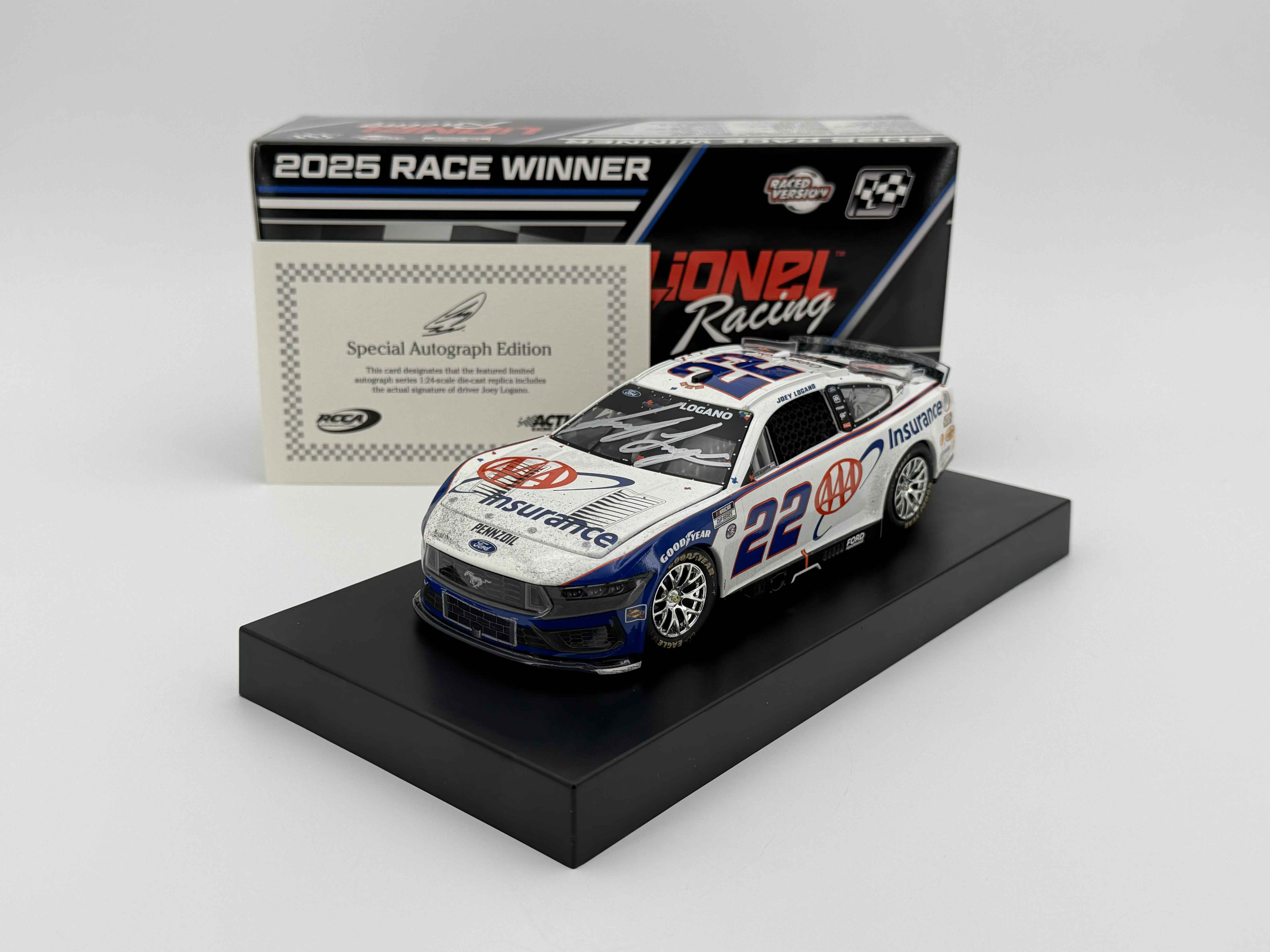 Joey Logano Autographed 2025 AAA Insurance Texas 5/4/25 1:24