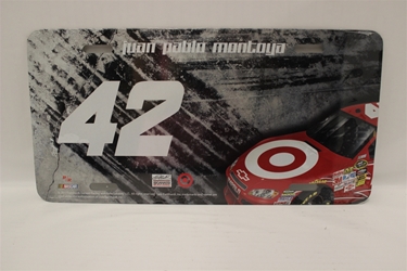 Juan Montoya #42 Target Burnout License Plate Juan Montoya,Burnout,License Plate,R and R Imports,R&R