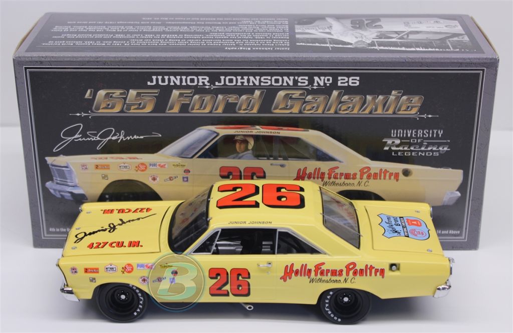 Junior Johnson Autographed #26 Holly Farms Poultry 1965 Ford Galaxie 1: ...