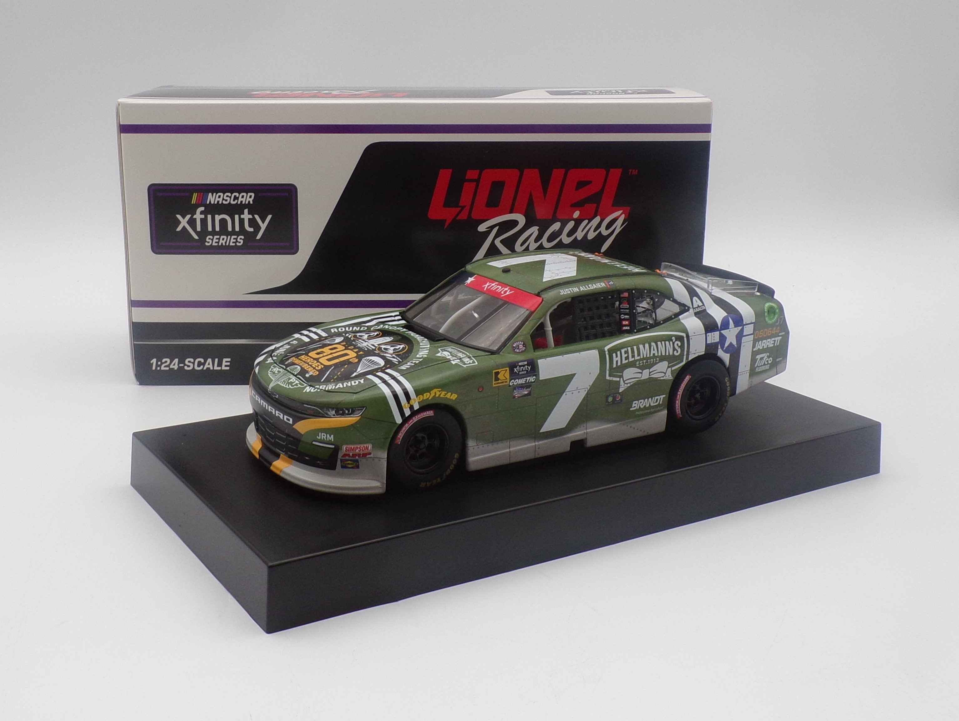 Modellino Diecast 1:24 NASCAR Justin Allgair 2025 Brandt, Action, Edizione Limitata