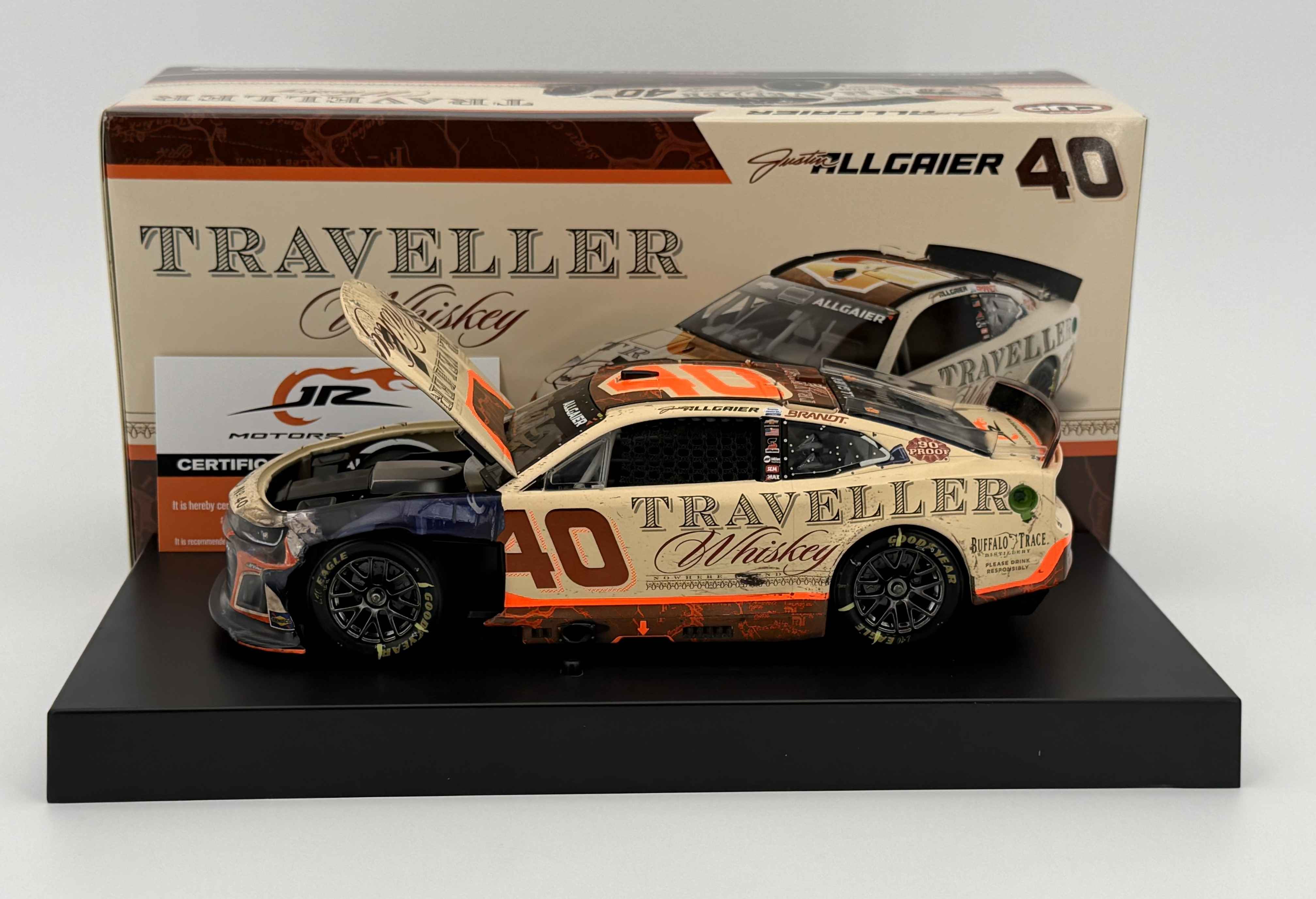 Justin Allgaier Dual Autographed 2025 Traveller Whisky with Sound