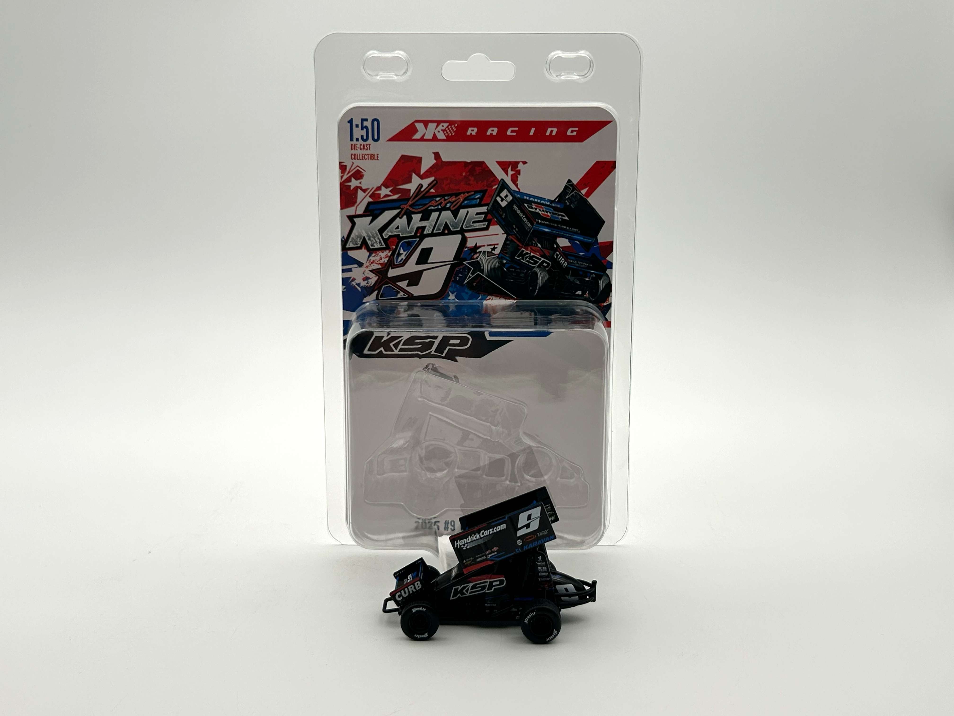 Voiture Miniature 1/64 Acme - Winged Sprint Car #9 Kasey Kahne 2022 - Bleue - Neuf