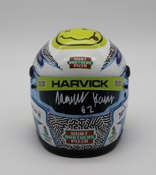 Keelan Harvick Autographed 2023 European kart MINI Replica Helmet Kevin Harvick, Helmet, NASCAR, BrandArt, Mini Helmet, Replica Helmet