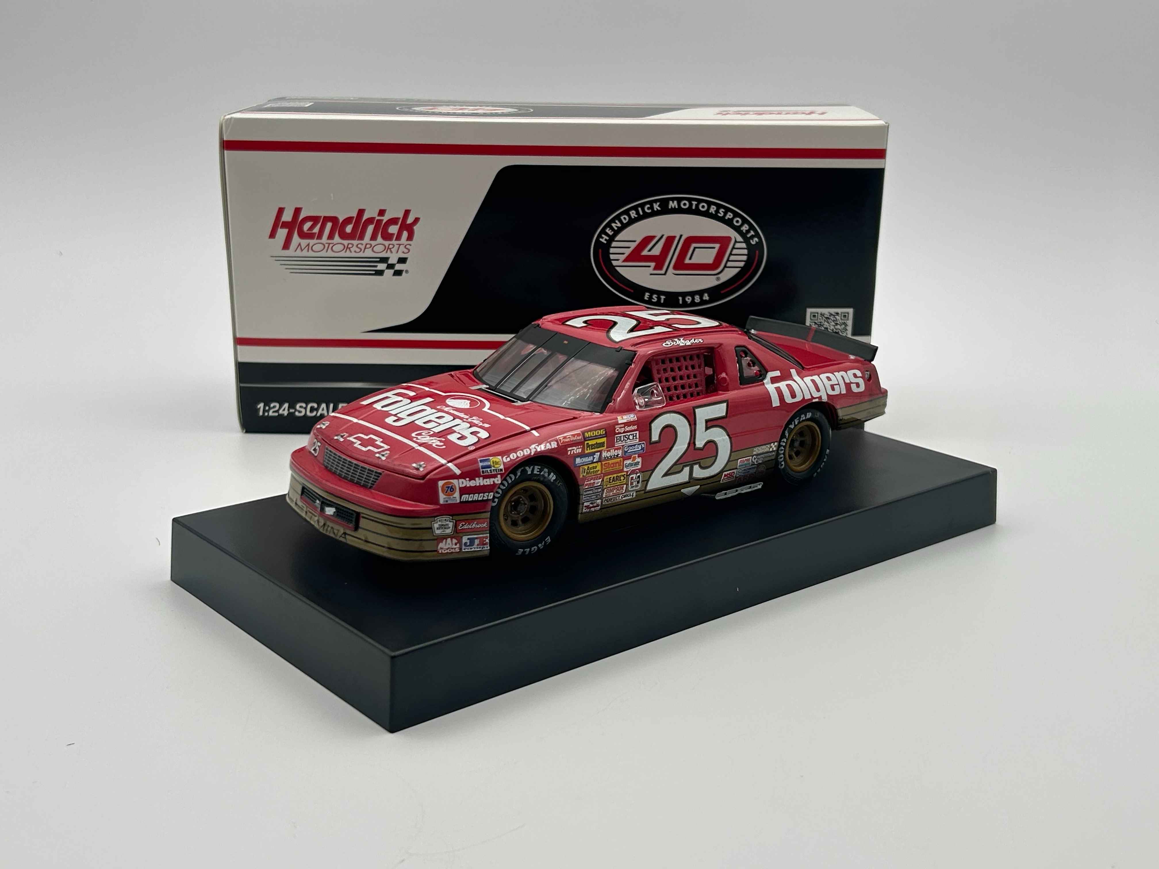 Ken Schrader 1989 Folgers Charlotte Raced Win 1:24 Nascar Diecast