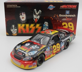 Kevin Harvick Autographed 2004 Chevy Rock n Roll / KISS 1:24 Nascar Diecast Kevin Harvick Autographed 2004 Chevy Rock n Roll / KISS 1:24 Nascar Diecast