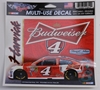 Kevin Harvick Budweiser 5X6  Multi-Use Decal Nascar, nascar decal, nascar sticker, nascar keychain, wincraft
