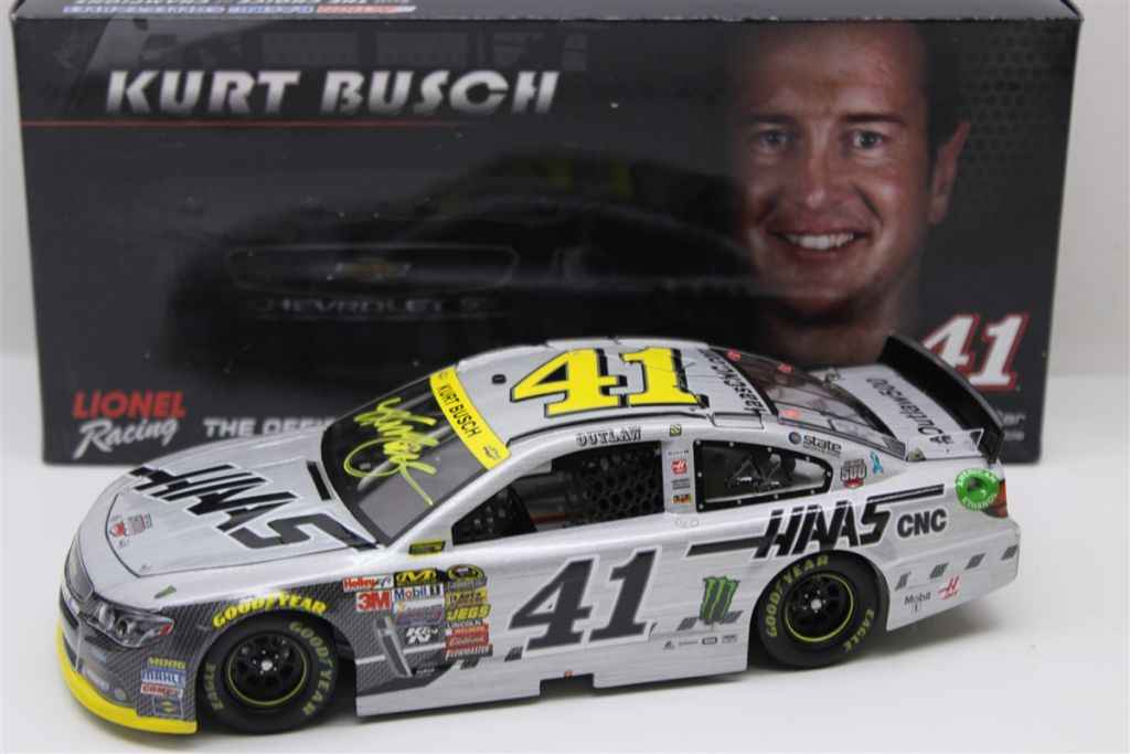 Kurt Busch Paint Pen Autographed 2014 Haas Automation 500th Cup