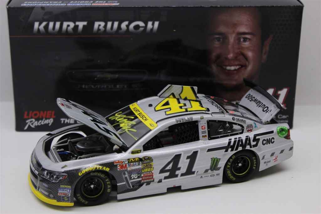 Kurt Busch Paint Pen Autographed 2014 Haas Automation 500th Cup