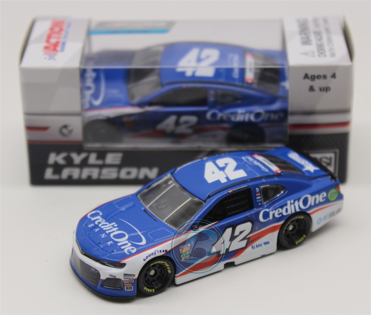 Details about   2018 KYLE LARSON #42 Autographed Credit One Bank Stripe 1:24 144 Made Free Ship 