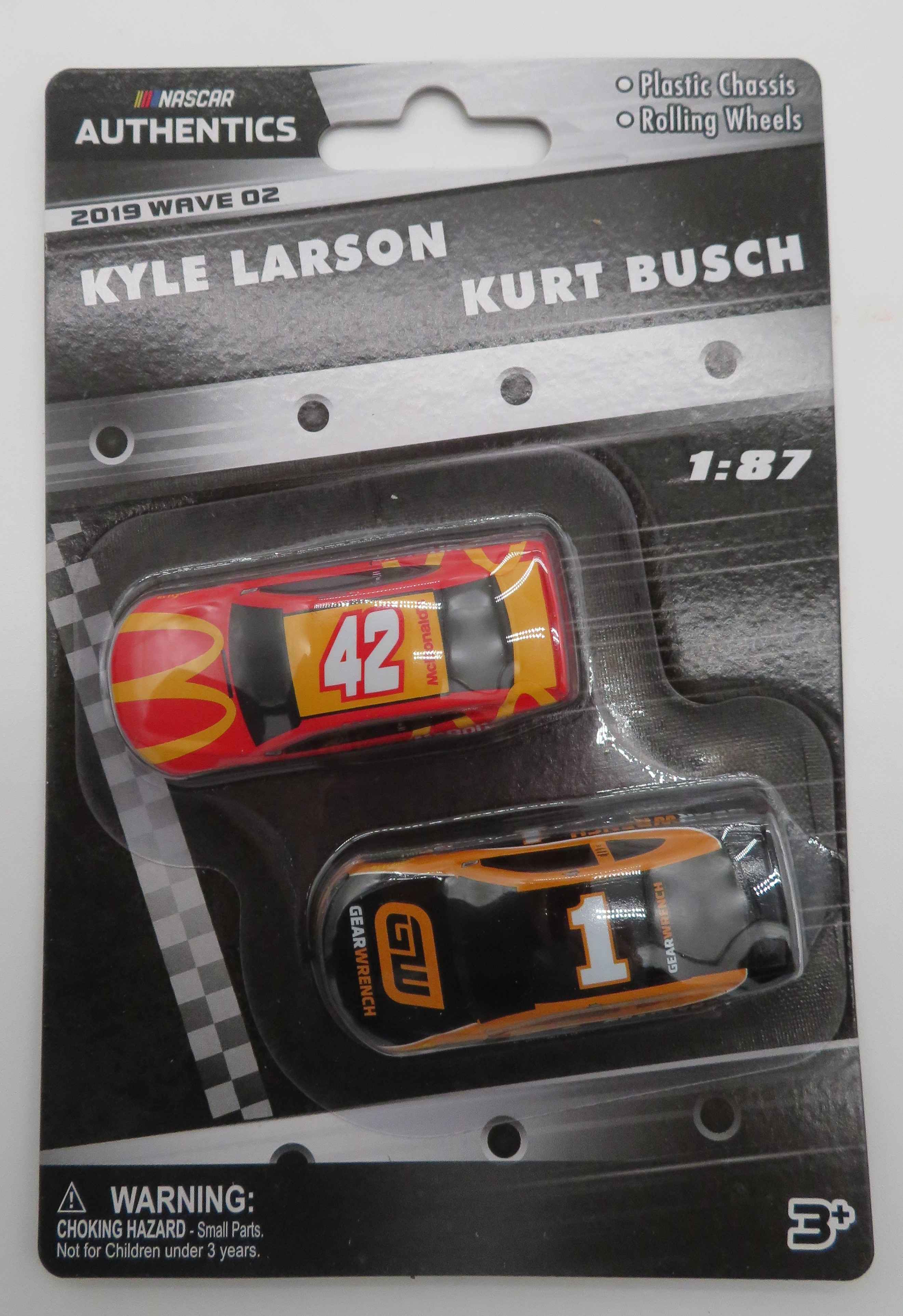 Kyle Larson/Kurt Busch 2019 McDonalds/Gearwrench 1:87 Two Pack
