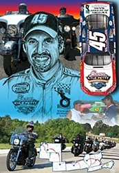 Kyle Petty 2006 "Charity Ride 06" Sam Bass Poster 28" X 20" Sam Bas Poster
