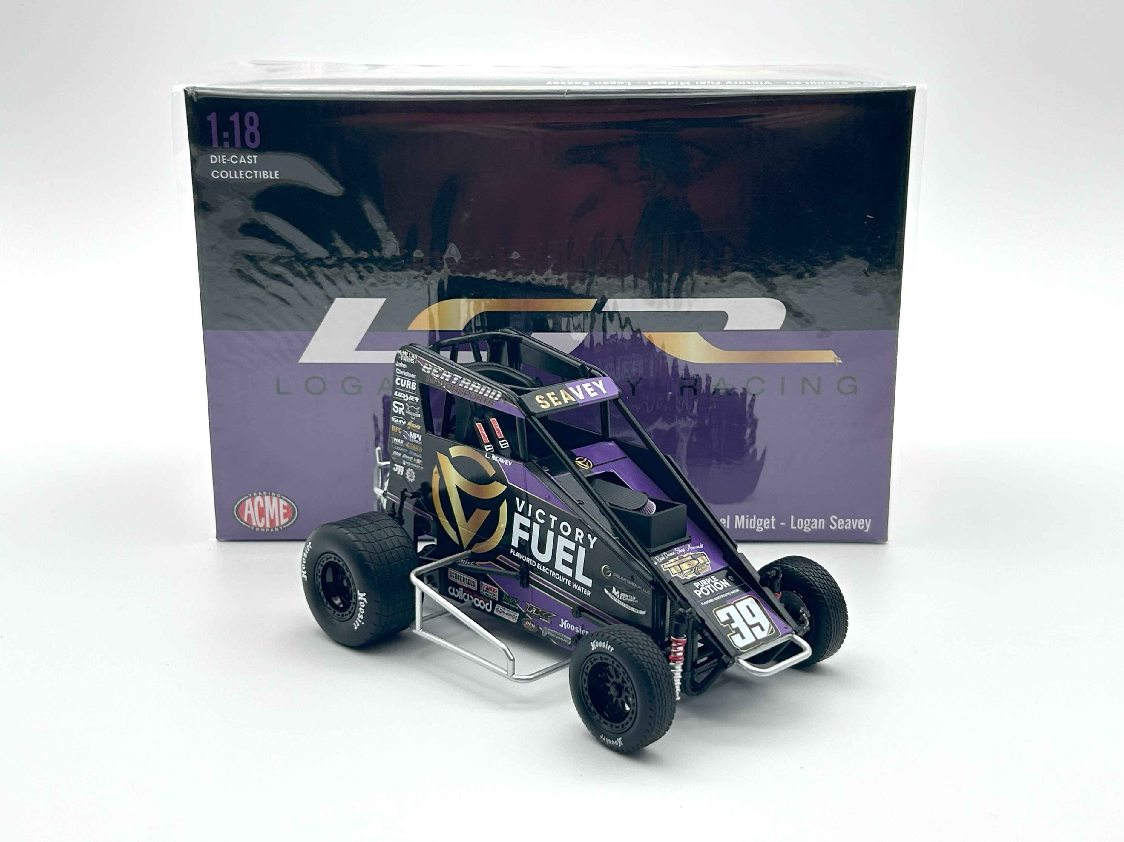 Logan Seavey 2025 Victory Fuel #39 1:18 Midget Diecast