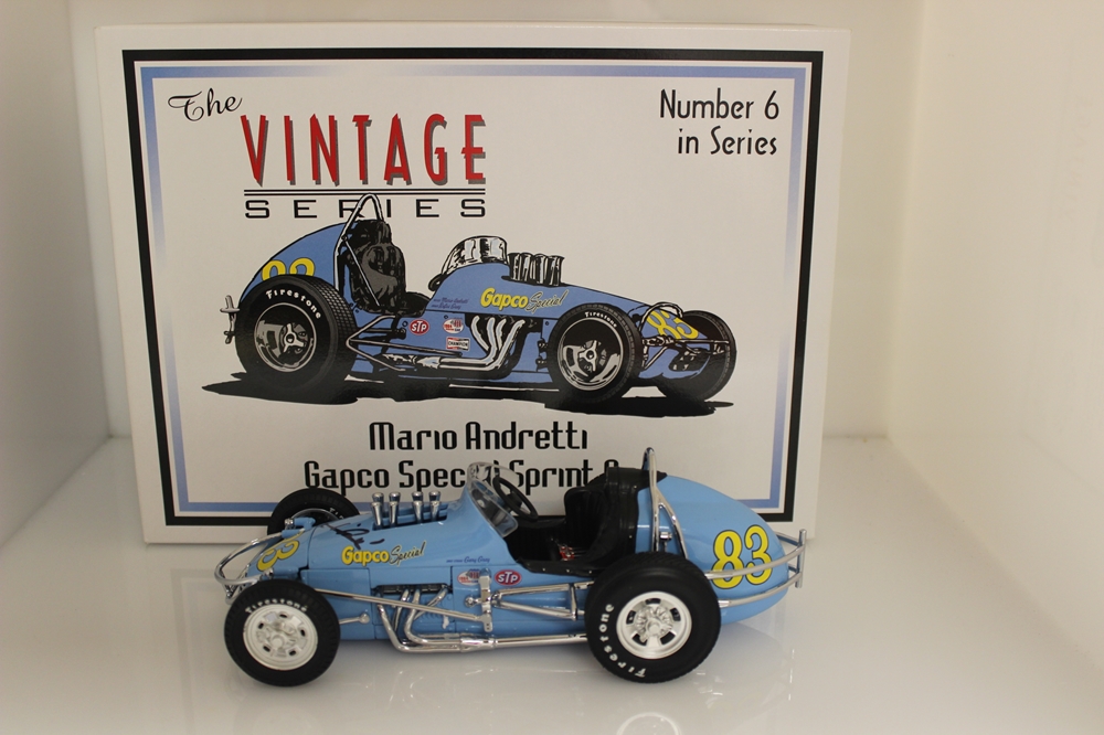 Mario Andretti Autographed Gapco Special The Vintage Series 1:18 Sprint ...