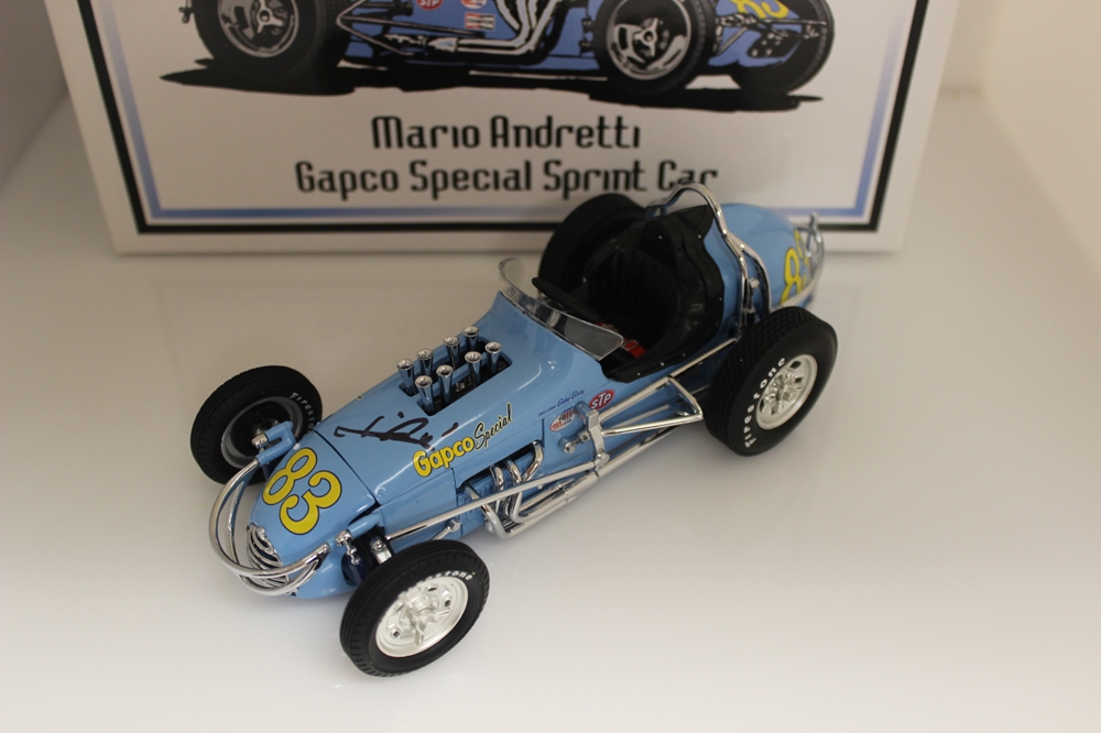 Mario Andretti Autographed Gapco Special The Vintage Series 1:18 Sprint ...