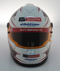 Matt DiBenedetto 2020 Motorcraft MINI Replica Helmet Matt DiBenedetto, Helmet, NASCAR, BrandArt, Mini Helmet, Replica Helmet