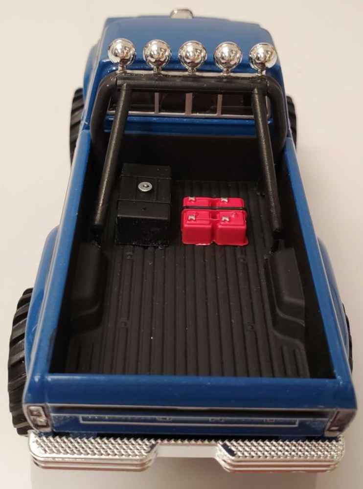 Ford F-250 Monster Truck 1974 Azul 1:43 Greenlight – Kings of Crunc Ford F-250 Monster Truck 1974 Azul 1:43 Greenlight – Kings of Crunc