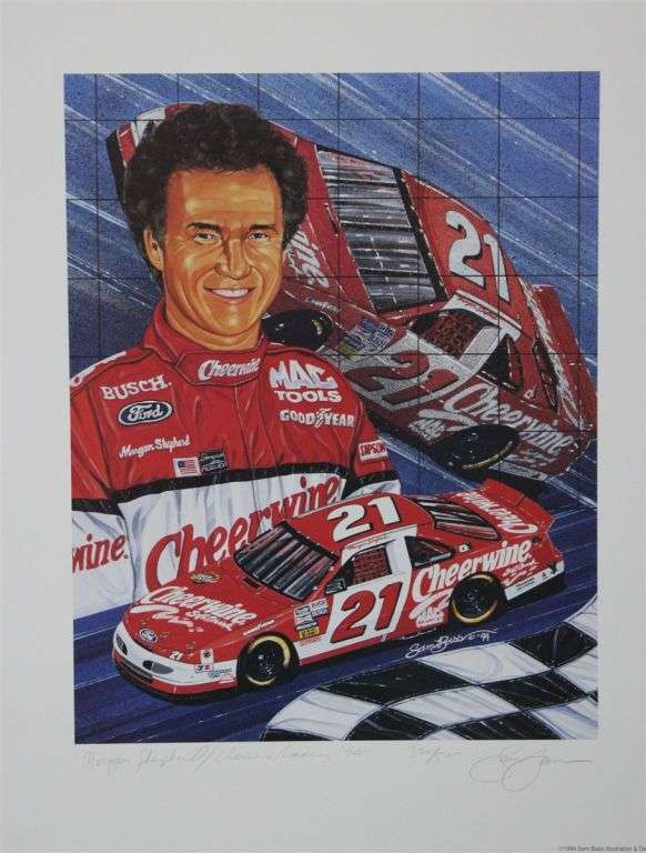 Morgan Shepard 1994 Cheerwine Racing Sam Bass Numbered Print 21