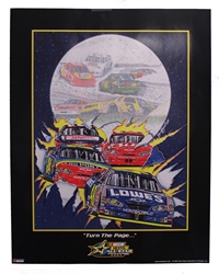 NASCAR 2004 "Turn The Page..." Sam Bass Poster 24" X 18" Sam Bas Poster