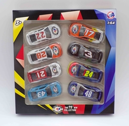 NASCAR 75th Anniversary - 75 Wins Collection 8 Car Set 1:64 Nascar Diecast NASCAR 75th Anniversary, Nascar Diecast, 2023 Nascar Diecast, 1:64 Scale Diecast,