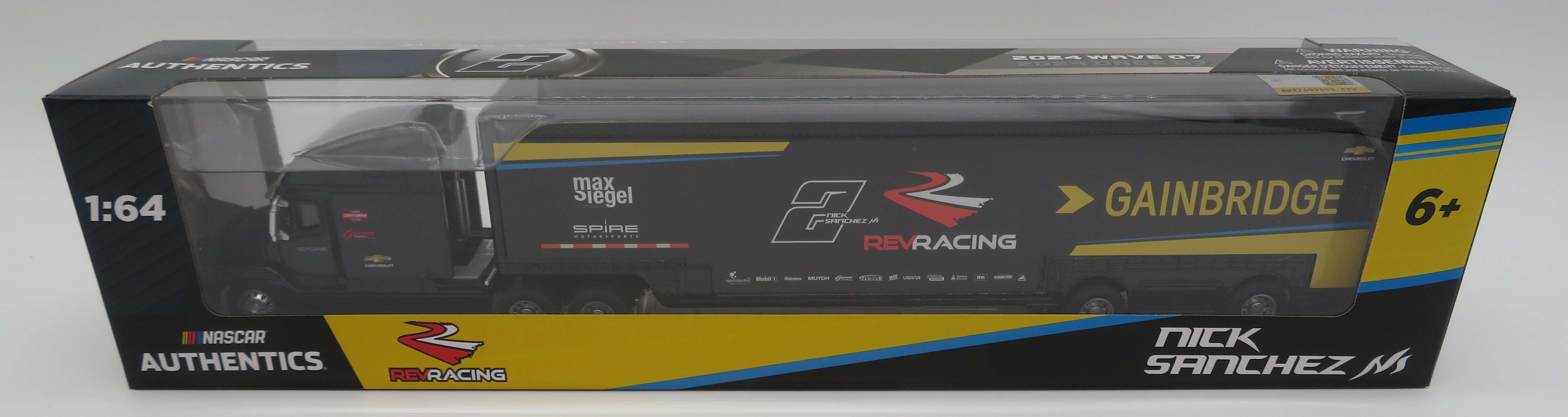 Nick Sanchez 2024 Rev Racing Wave 7 Hauler 1:64 Nascar Authentics