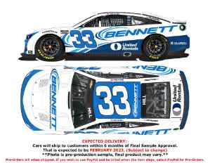 *CANCELLED* Austin Hill 2022 Bennett Transportation (First Cup Series Start) 1:64 Nascar Diecast Chassis Austin Hill, Nascar Diecast, 2022 Nascar Diecast, 1:64 Scale Diecast,