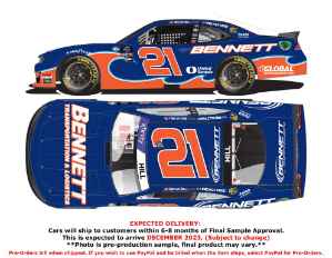 *CANCELLED* Austin Hill 2023 Bennett Transportation & Logistics Darlington Throwback 1:24 Nascar Diecast Austin Hill, Nascar Diecast, 2023 Nascar Diecast, 1:24 Scale Diecast