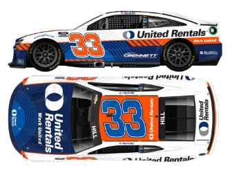 *CANCELLED* Austin Hill 2024 United Rentals 1:24 Nascar Diecast Austin Hill, Nascar Diecast, 2024 Nascar Diecast, 1:24 Scale Diecast