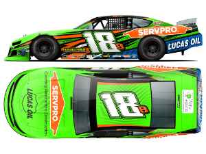 *Preorder* Brexton Busch 2026 Servpro 1:64 Late Model Diecast Brexton Busch, Nascar Diecast, 2026 Nascar Diecast, 1:64 Scale Diecast,