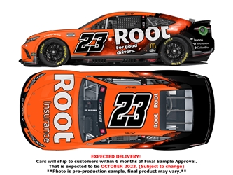 *Preorder* Bubba Wallace 2022 Root Insurance 1:24 Color Chrome Nascar Diecast Bubba Wallace, Nascar Diecast, 2022 Nascar Diecast, 1:24 Scale Diecast
