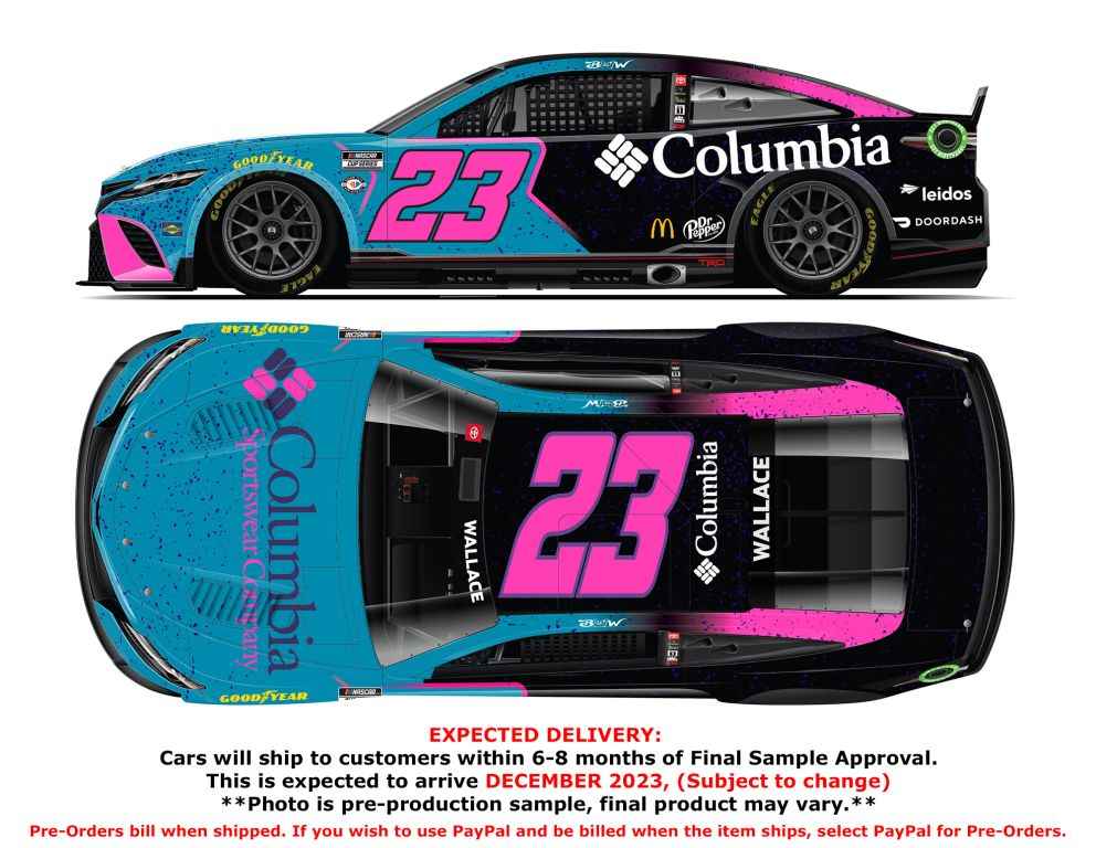 Bubba Wallace 2023 Columbia Sportswear 1:64 Nascar Diecast